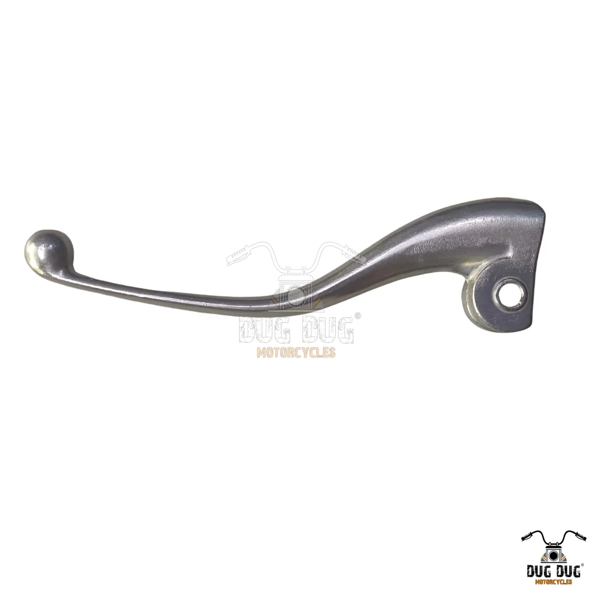 Royal Enfield Clutch Lever for Hunter 350 silver polished horizontal view